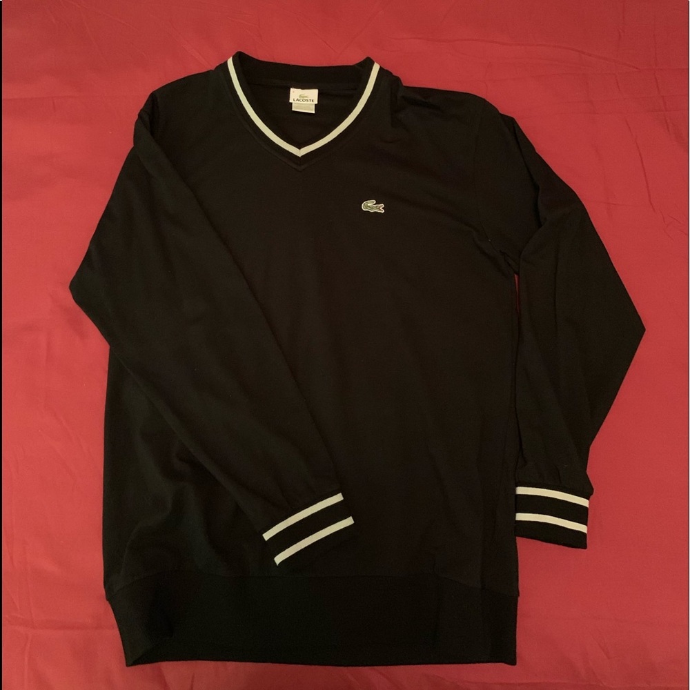 Lacoste long sleeve V neck